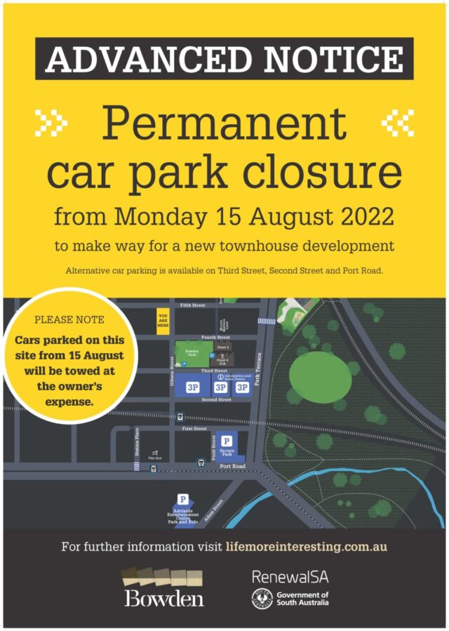 Bowden_Car-Park-Closure-A1-Notice_v3-960×1349