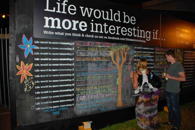 Life-would-be-more-interesting-if-wall-at-Adelaide-Fringe-2012